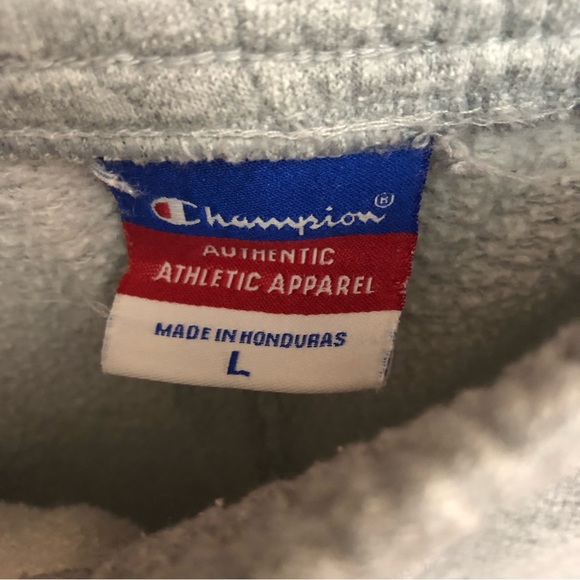 Champion Boy’s Powerblend Fleece Open Bottom Sweatpants Grey Large - Picture 4 of 6